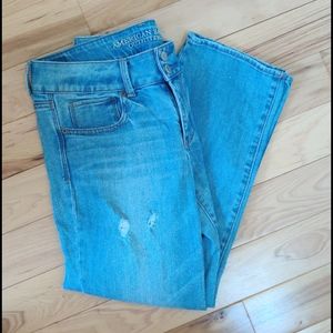 American eagle artist crop jeans size 8